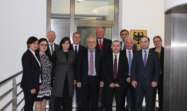 Gruppenbild mit georgischer Delegation Gruppenbild mit georgischer Delegation