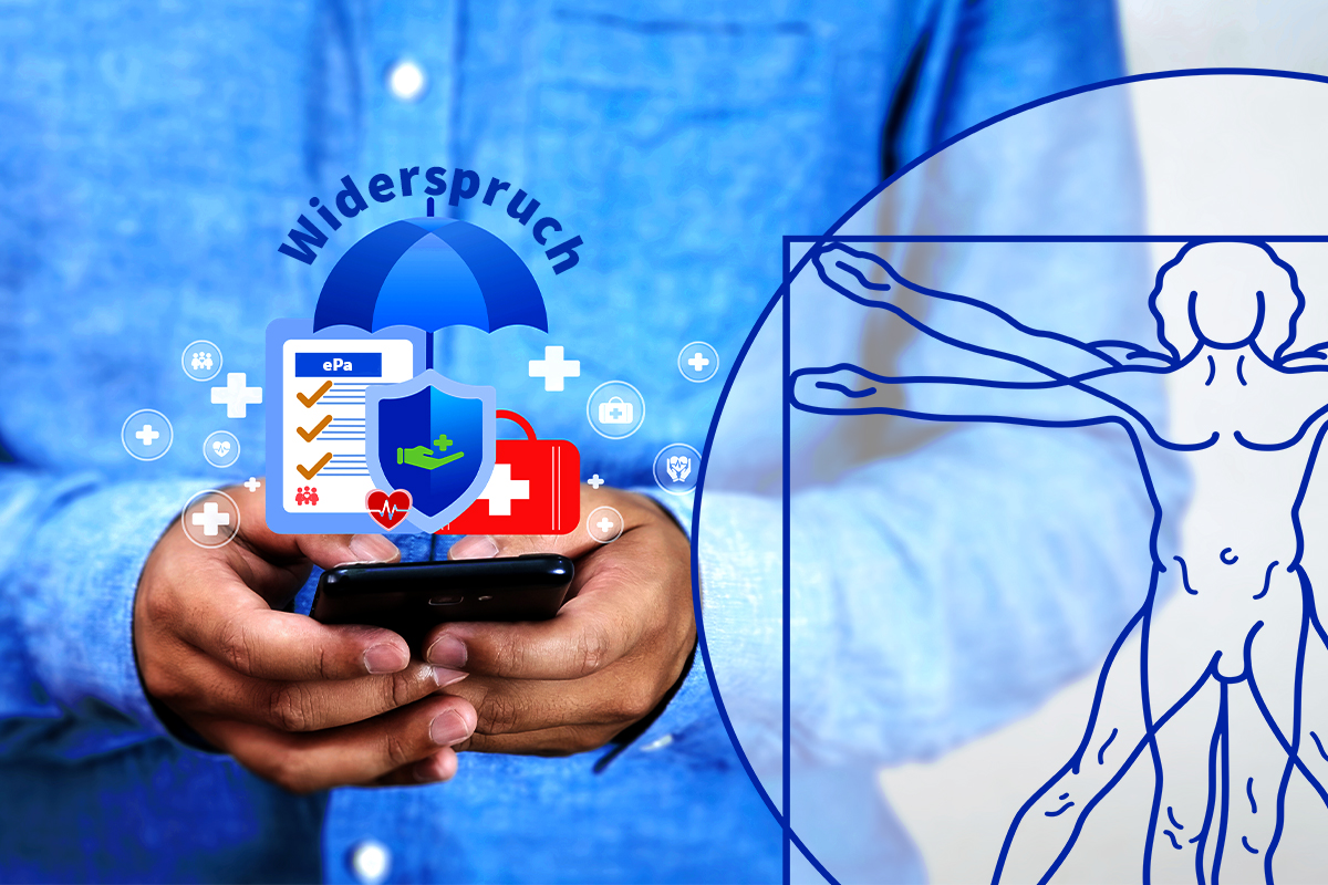 eine Hand hält ein Handy darum sind digitale Zahlen und ein Stehtoskop (Quelle: ©Wanan-stock.adobe.com) eine Hand hält ein Handy darum sind digitale Zahlen und ein Stehtoskop