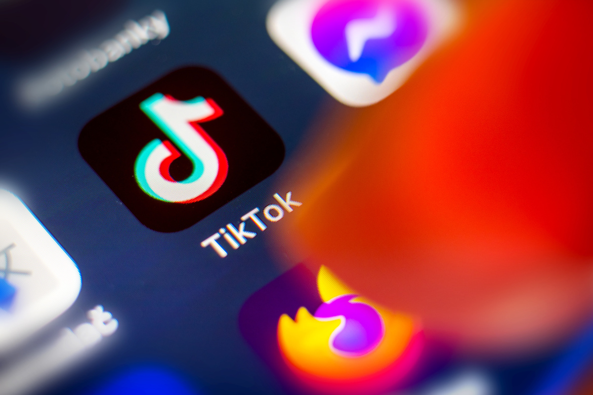 Tiktop-App auf einem Smartphone